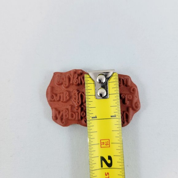 Merry Wishes Rubber Cling Stamp Impression Obsession Bright Holiday Christmas - Picture 6 of 7